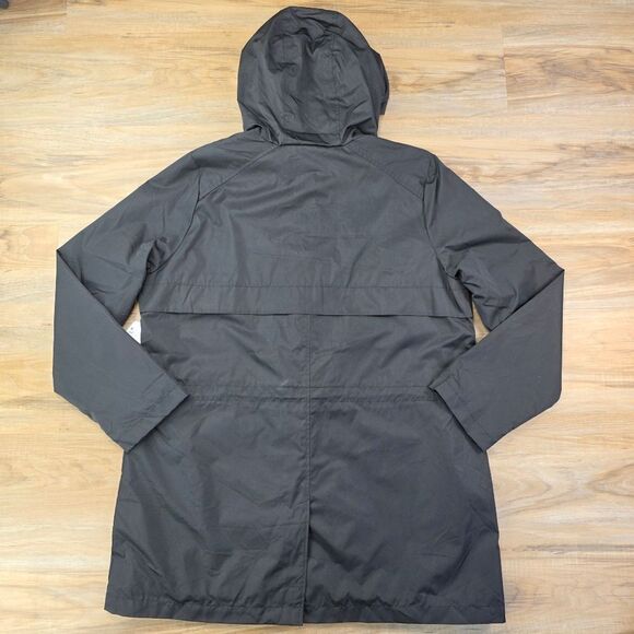 🩵NWT Black Anorak Lightweight Hooded Rain Jacket Large - Picture 5 of 14